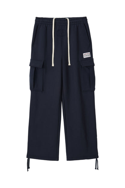 SWEAT UTILITY CARGO PANTS NAVY