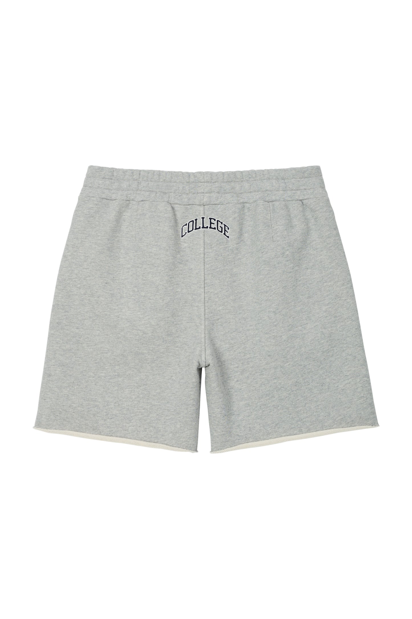 COLLEGE LOGO SWEAT SHORTS GRAY