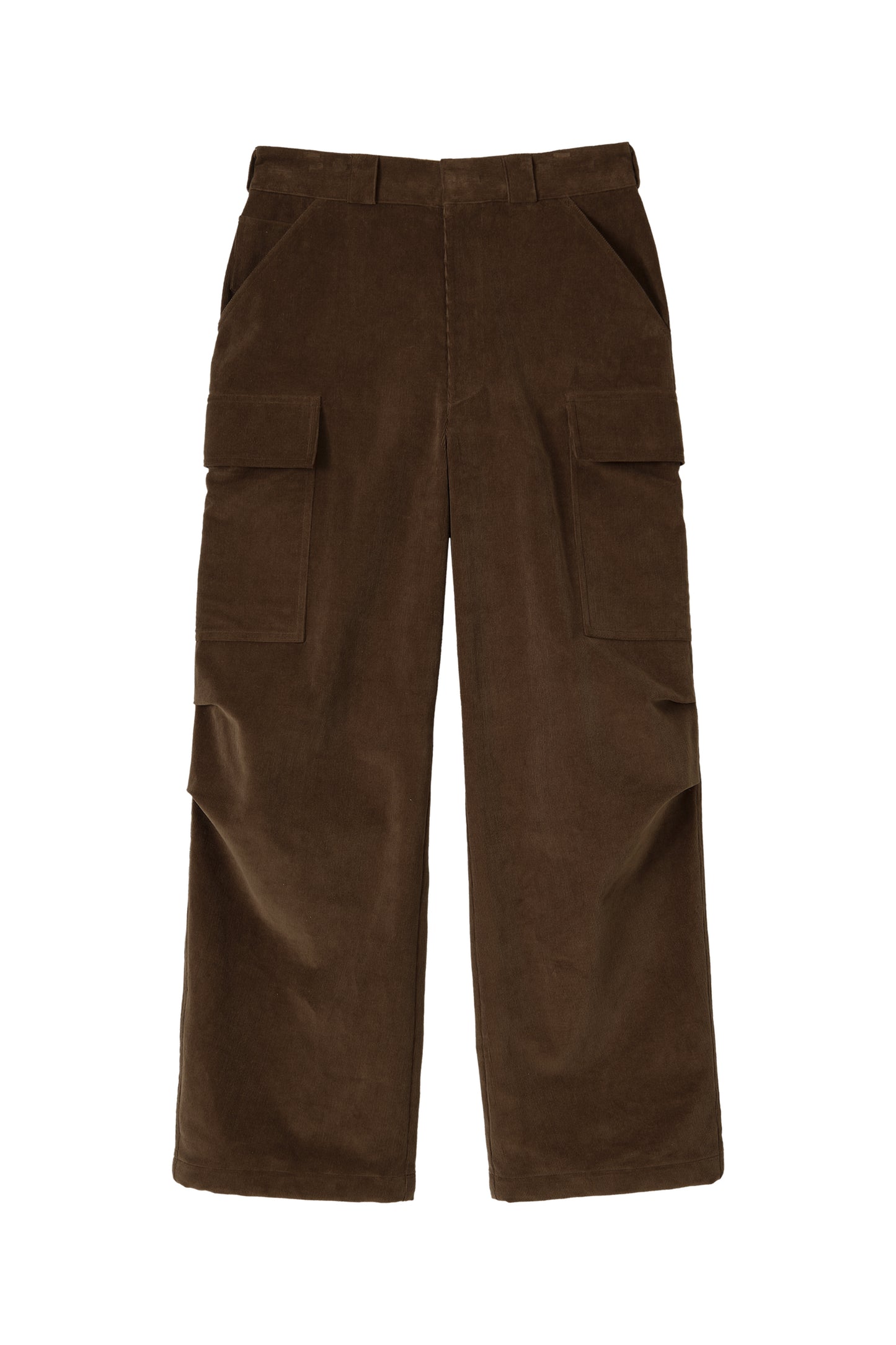 CORDUROY UTILITY CARGO PANTS BROWN
