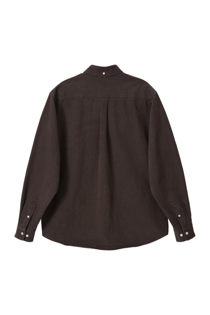 WASHED OXFORD SHIRT BROWN