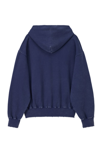 LONELY/LOVELY SALT WASHED HOODIE NAVY