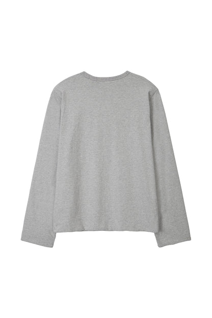 LONELY/LOVELY REVERSIBLE LONG SLEEVE T-SHIRT GRAY
