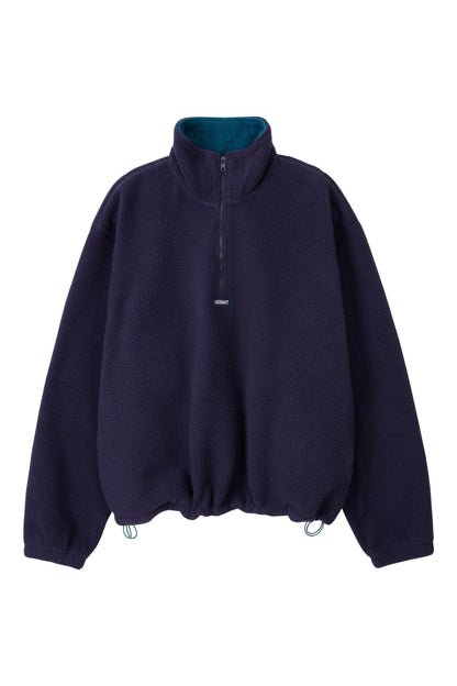 COLOR BLOCK HALF-ZIP FLEECE NAVY