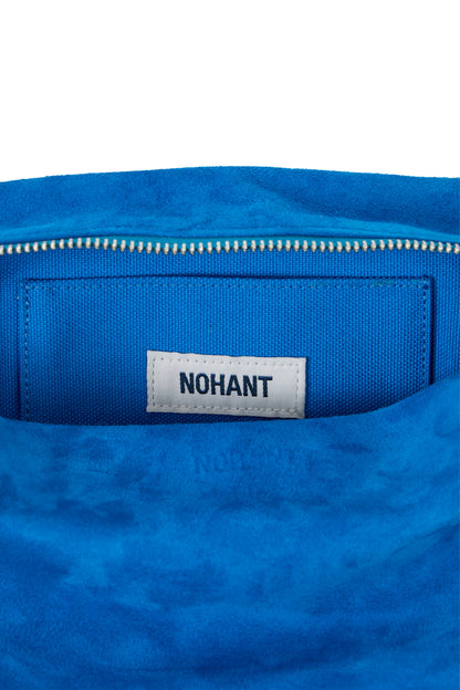 SUEDE PICNIC BAG BLUE