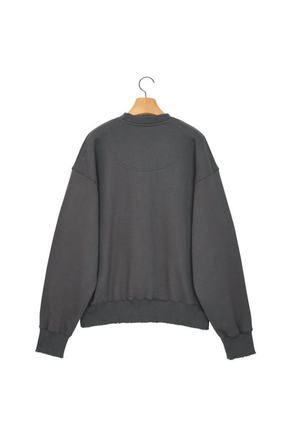 LONELY/LOVELY DAMAGE SWEATSHIRT CHARCOAL