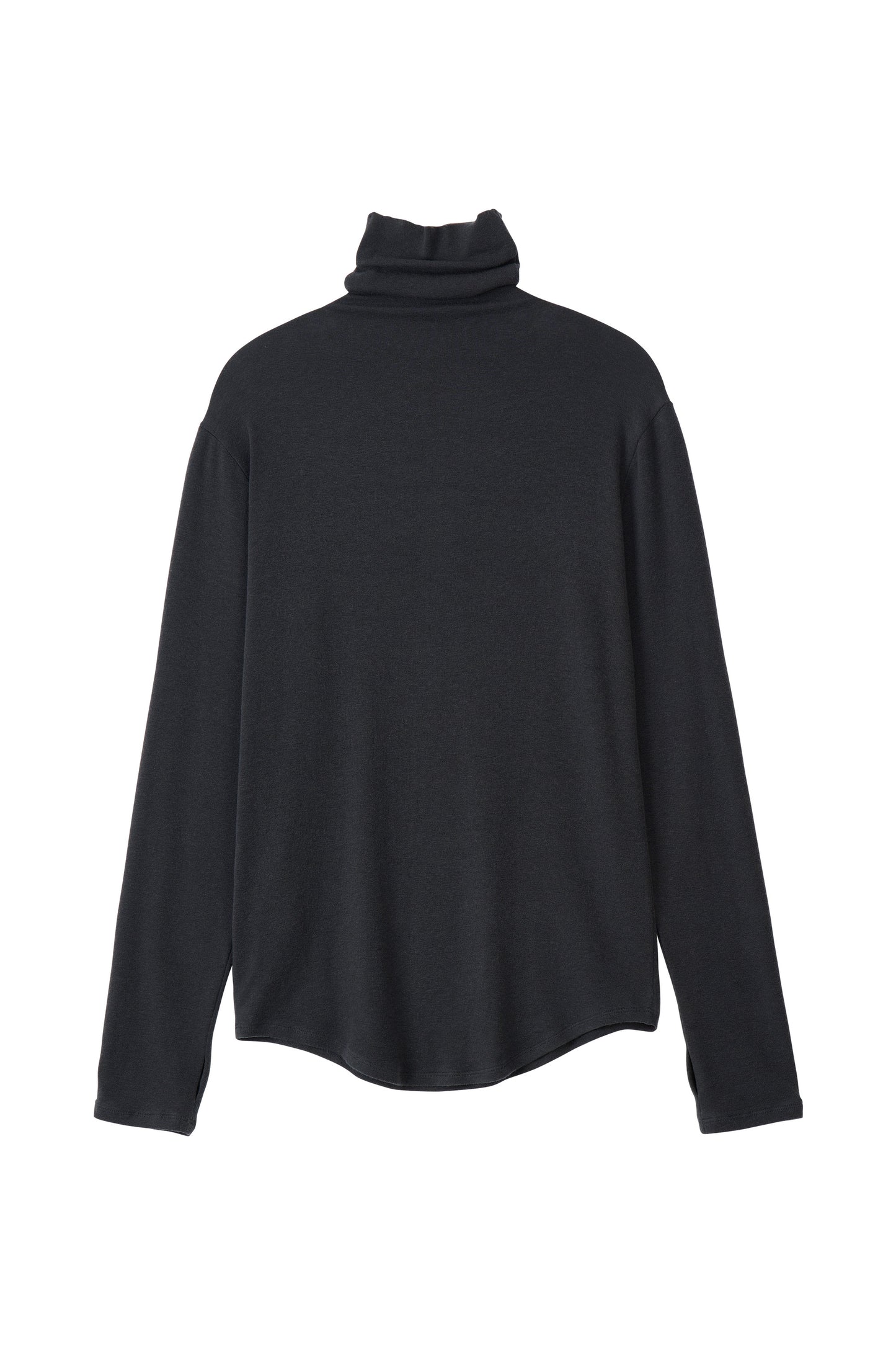 SOFT TURTLENECK T-SHIRT CHARCOAL