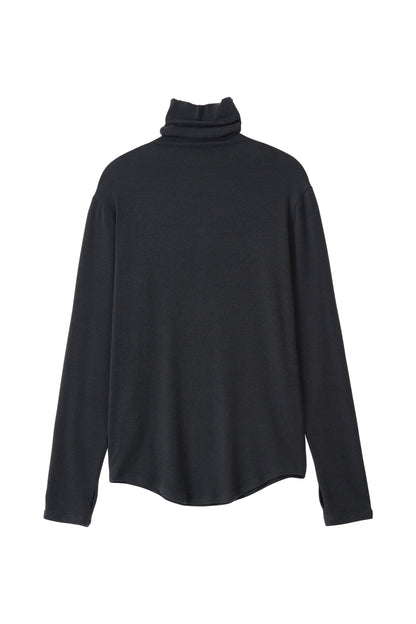 SOFT TURTLENECK T-SHIRT CHARCOAL