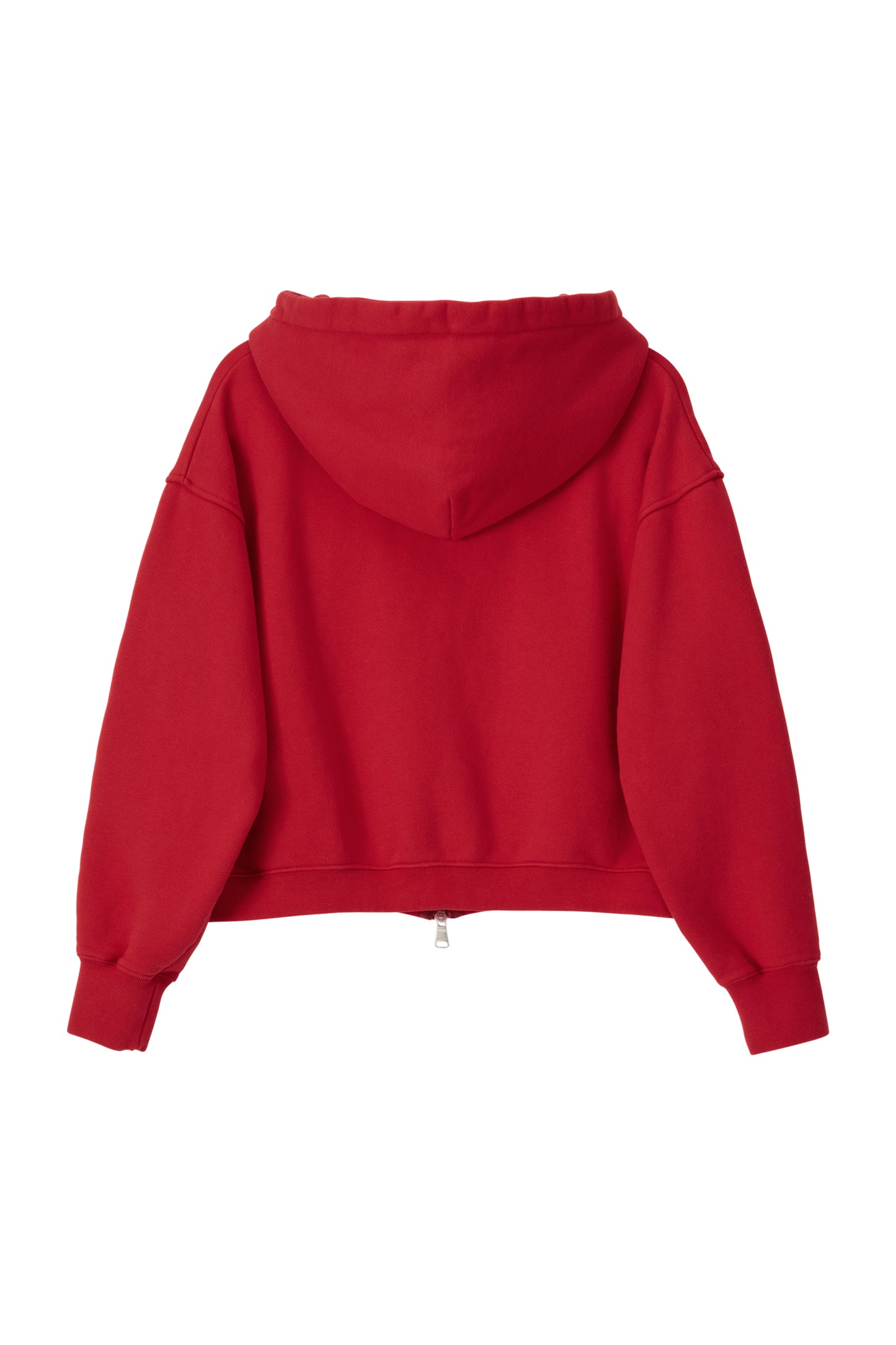 LONELY/LOVELY CROP HOODIE ZIP-UP RED