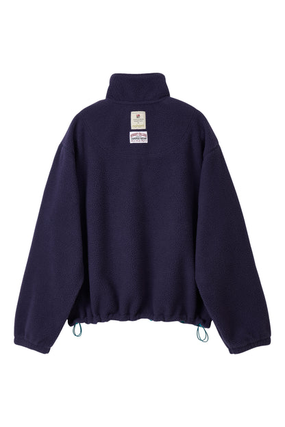 COLOR BLOCK HALF-ZIP FLEECE NAVY