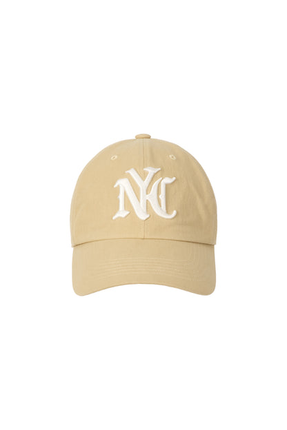 NYC WASHED BALL CAP BEIGE