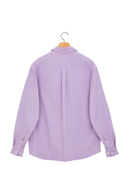 WIRE OXFORD WASHED SHIRT PURPLE