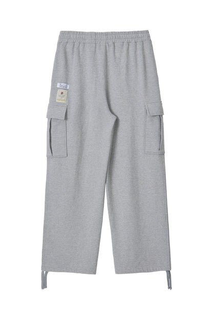 SWEAT UTILITY CARGO PANTS GRAY