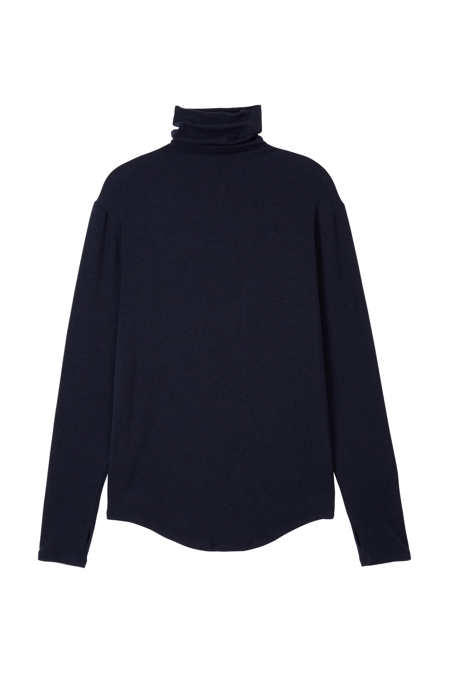 SOFT TURTLENECK T-SHIRT NAVY
