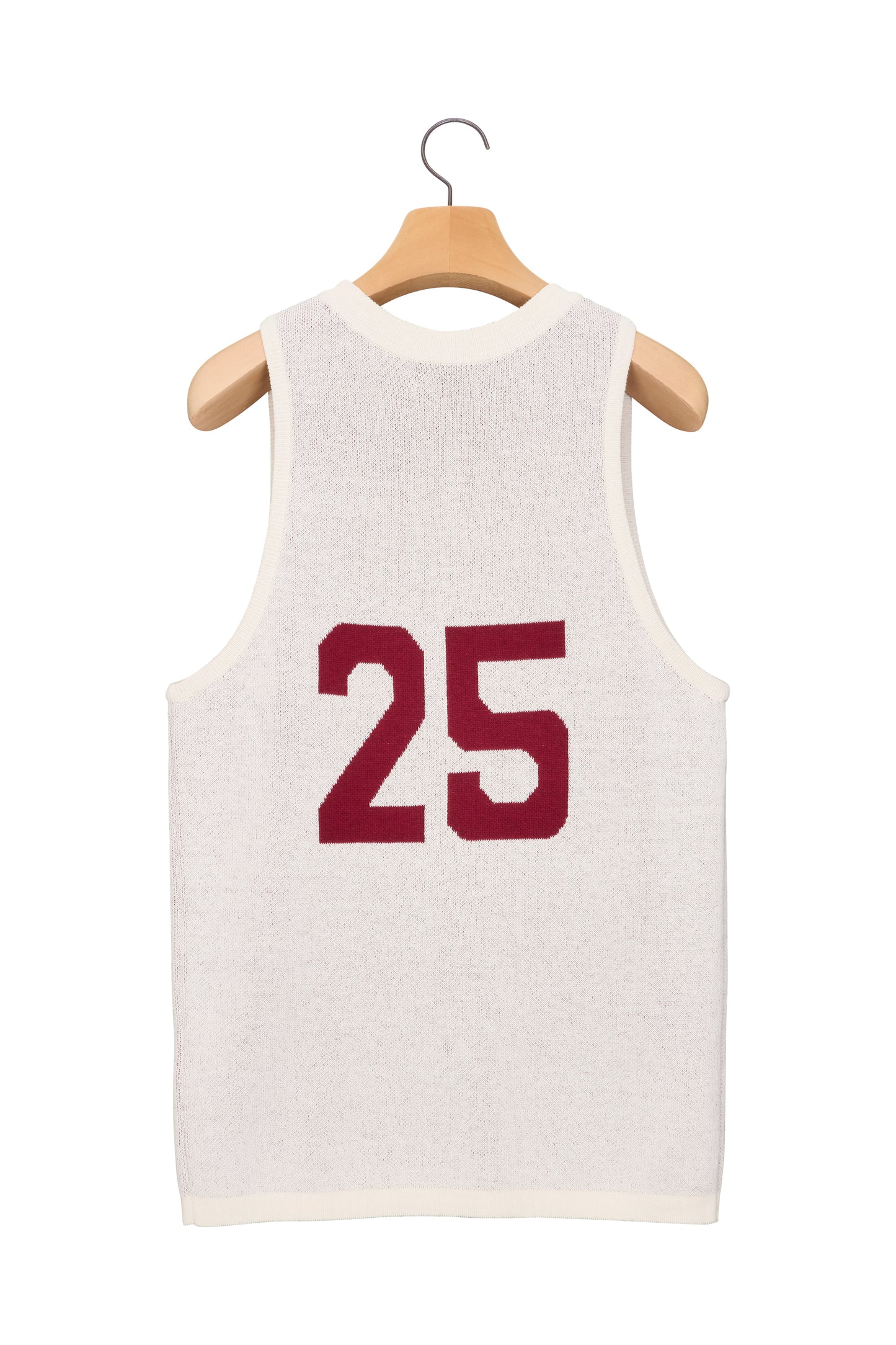 25 JACQUARD SLEEVELES KNIT IVORY
