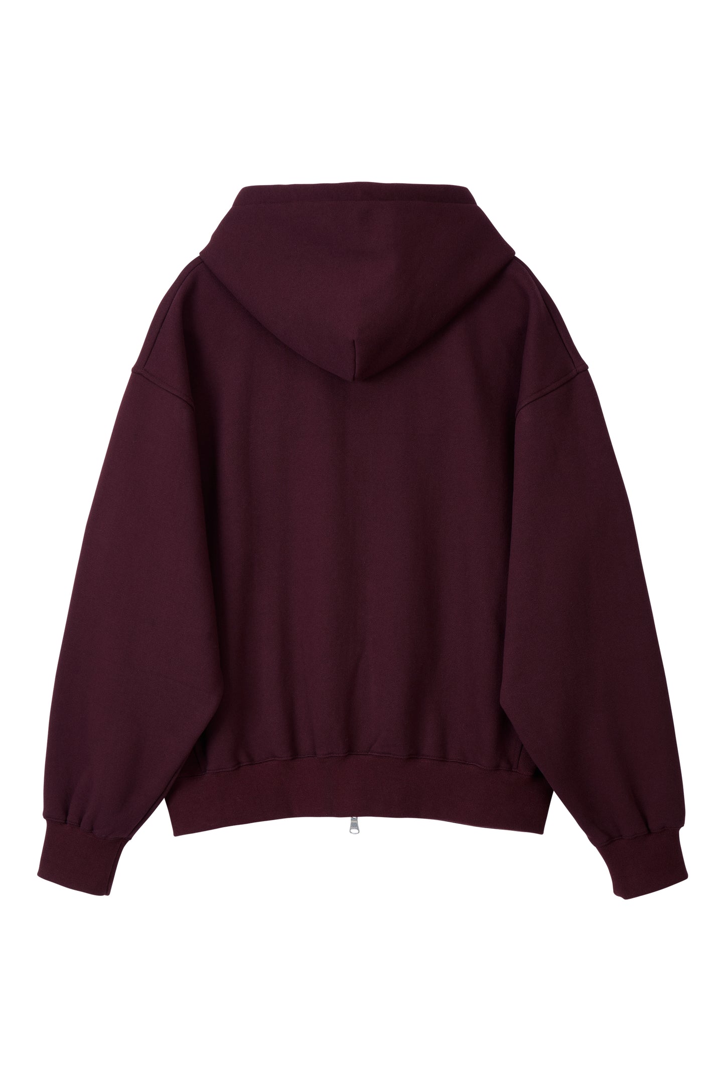 LONELY/LOVELY FLUFF HOODIE ZIP-UP BURGUNDY