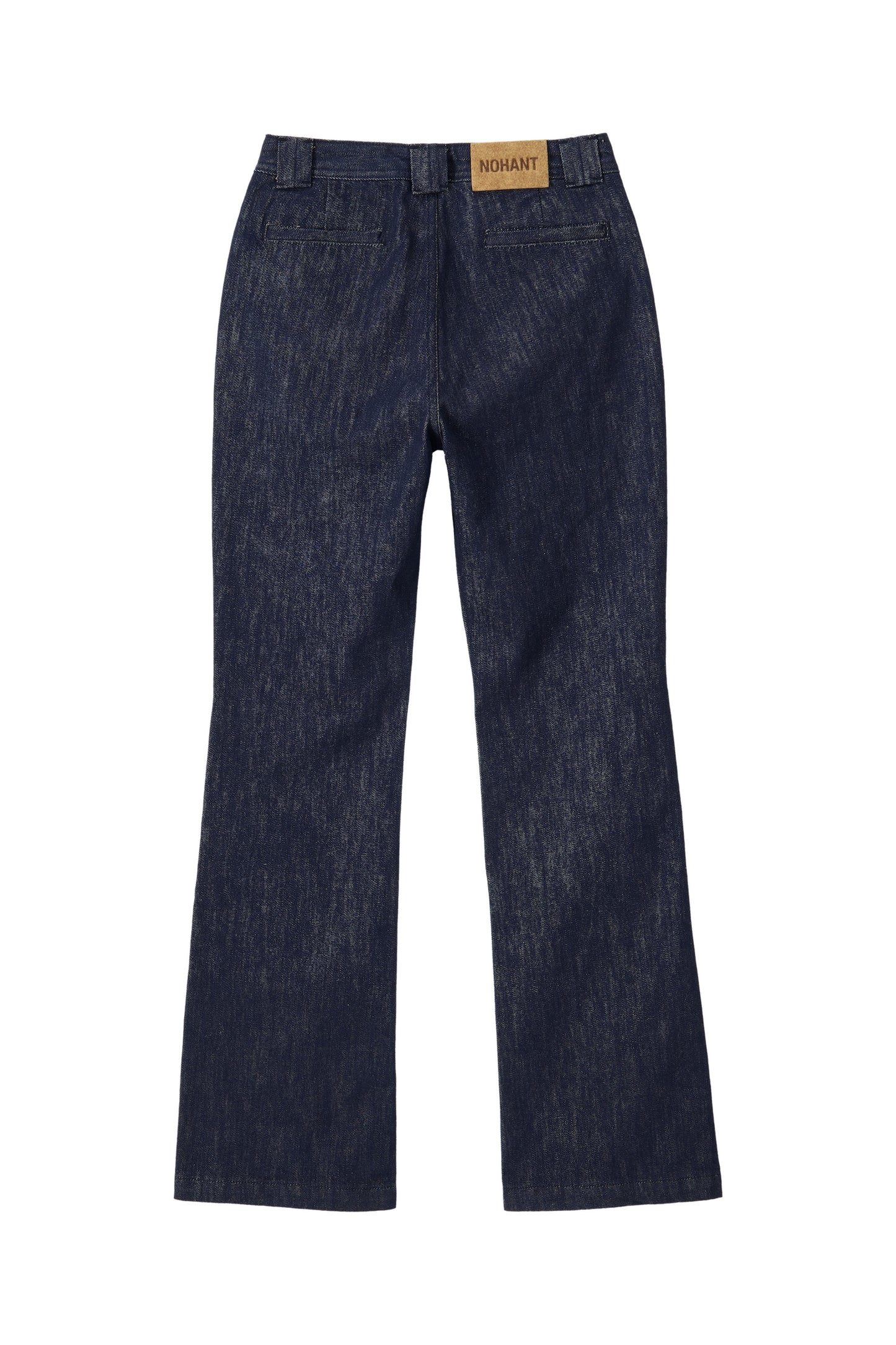 MINIMAL FLARE DENIM PANTS DARK BLUE