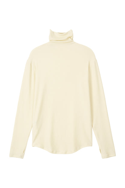 SOFT TURTLENECK T-SHIRT IVORY