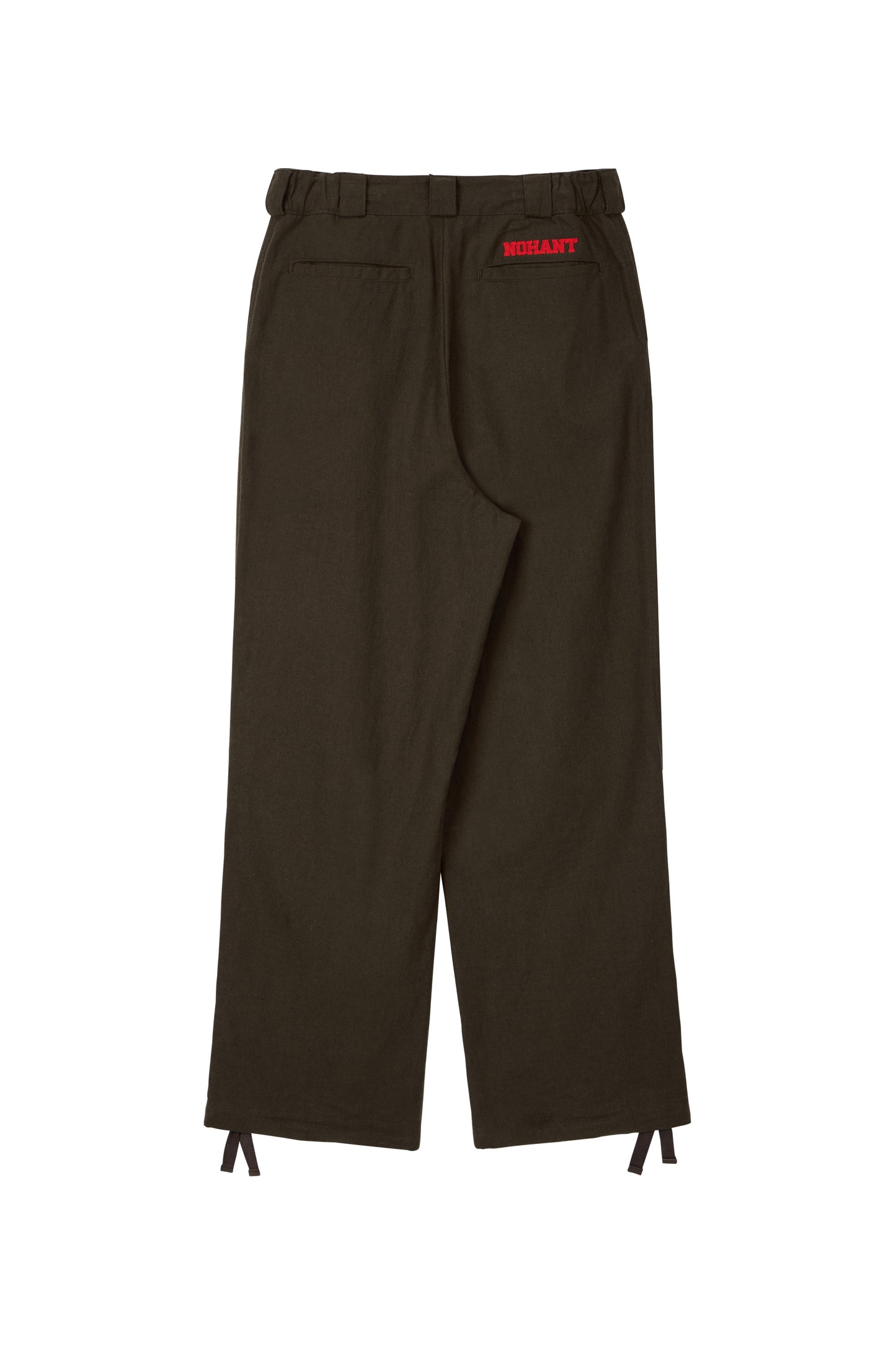 LINEN PINTUCK PANTS BROWN