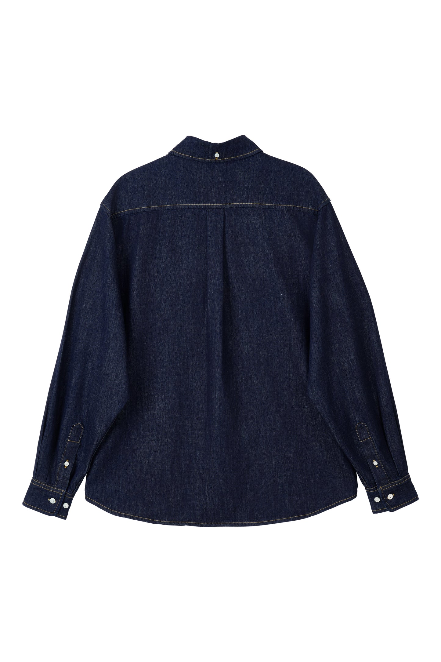 WASHED DENIM SHIRT DARK BLUE