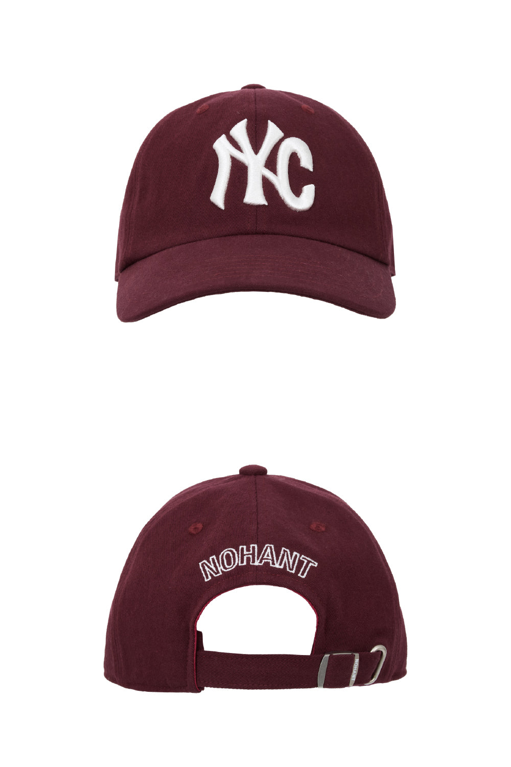 NYC WASHED BALL CAP BURGUNDY