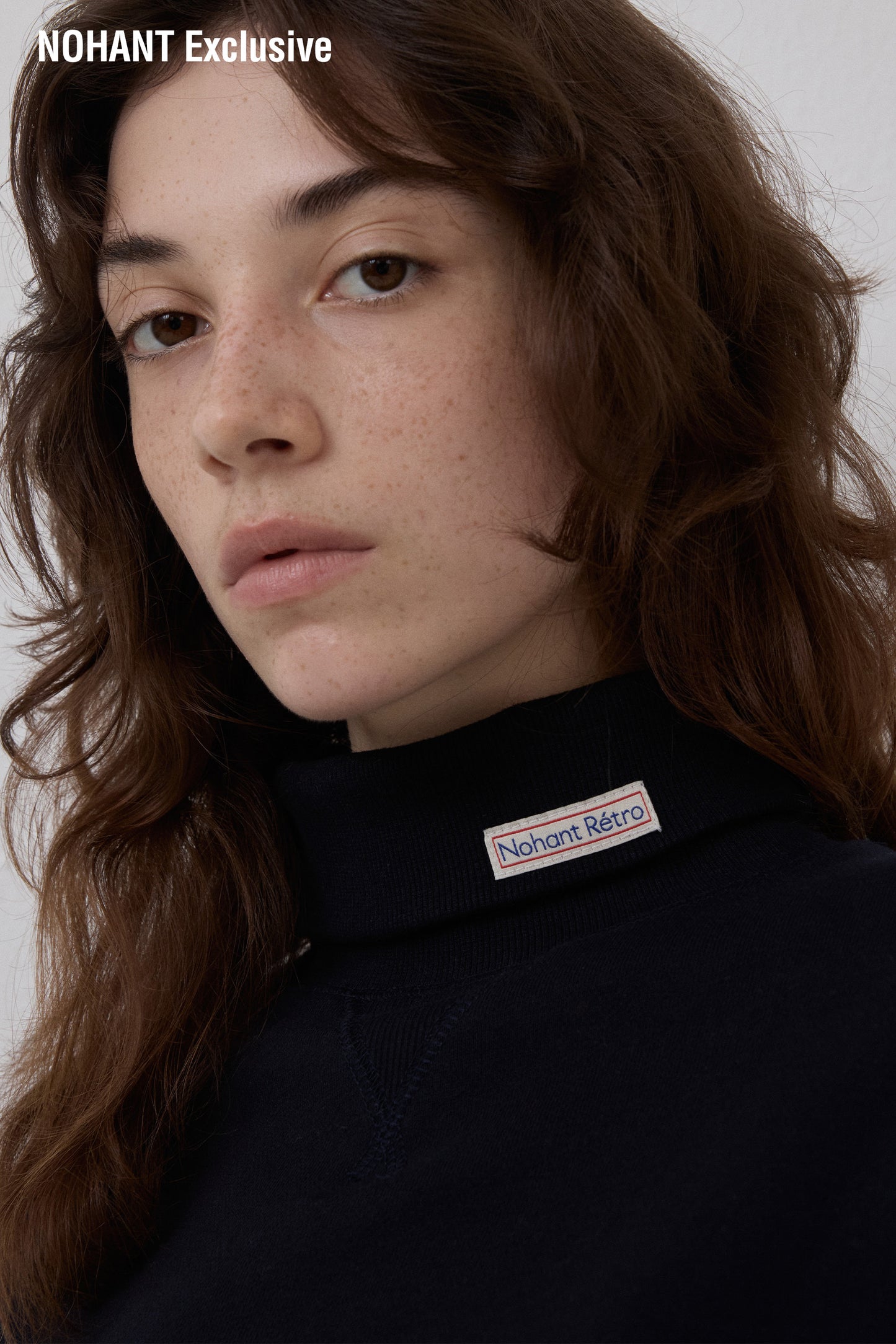 RETRO DAILY TURTLENECK SWEATSHIRT NAVY