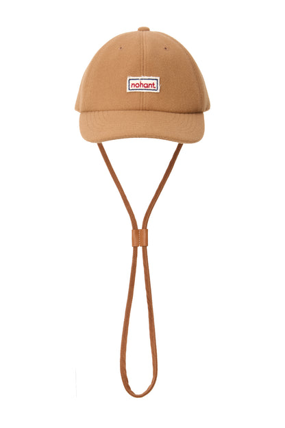 LOGO PATCH STRING BALL CAP BEIGE