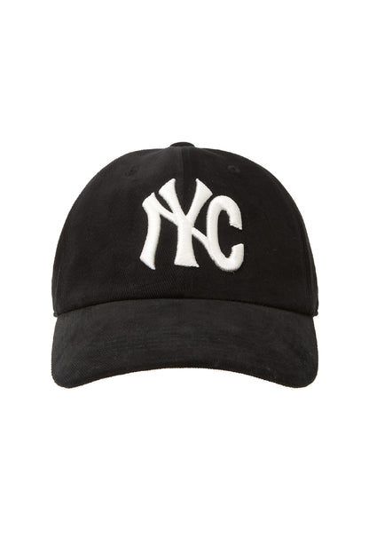 NYC HEAVY COTTON BALL CAP BLACK