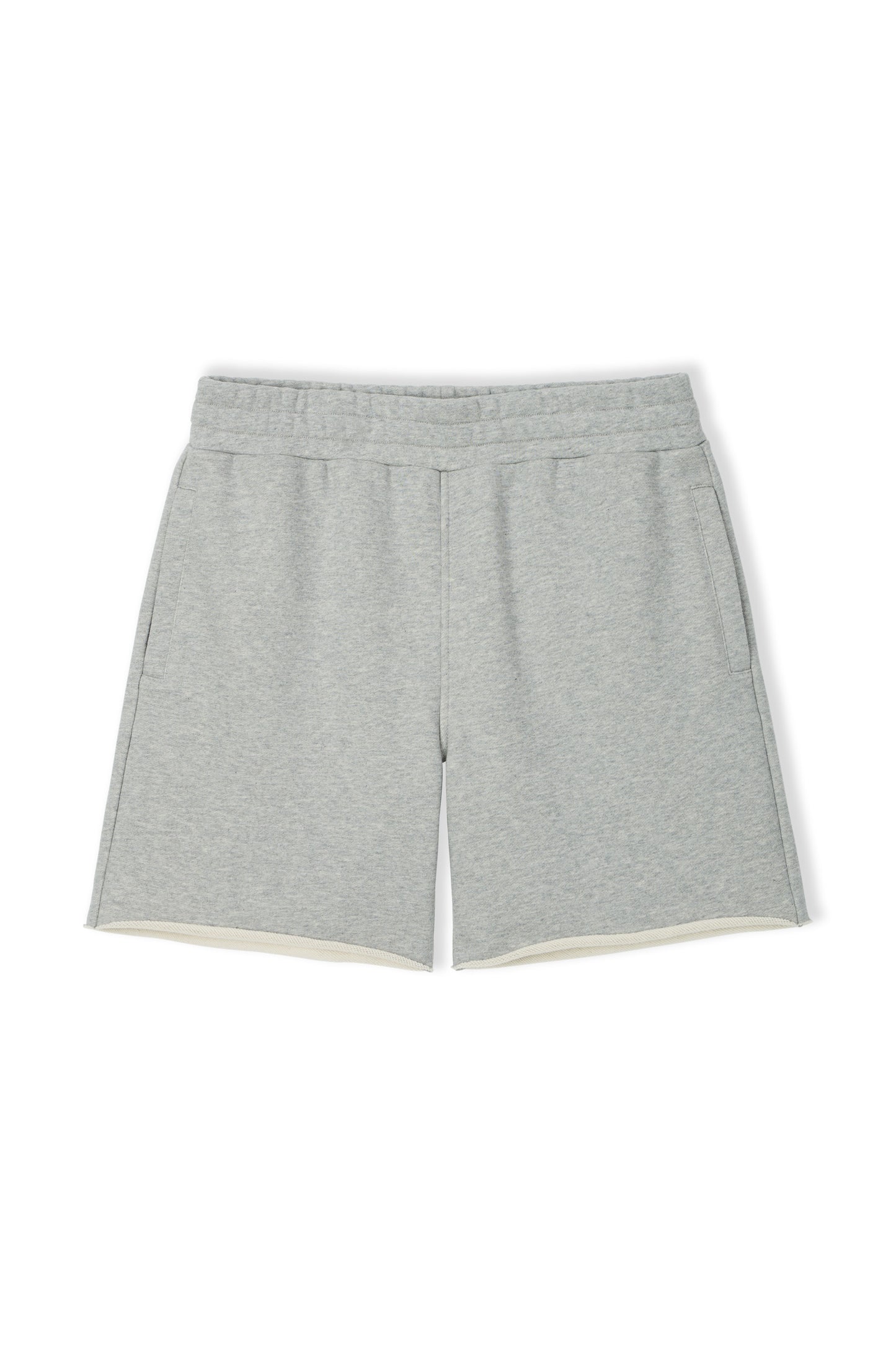 COLLEGE LOGO SWEAT SHORTS GRAY