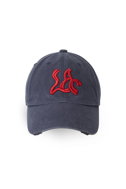 WAVE CITY LAX WASHED BALL CAP NAVY