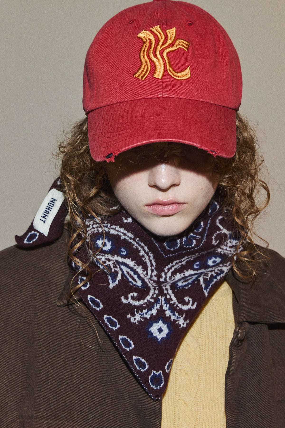 WAVE CITY NYC WASHED BALL CAP RED