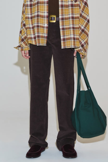 EASY UNIFORM CORDUROY PANTS BROWN(WOMEN'S)-COMING SOON