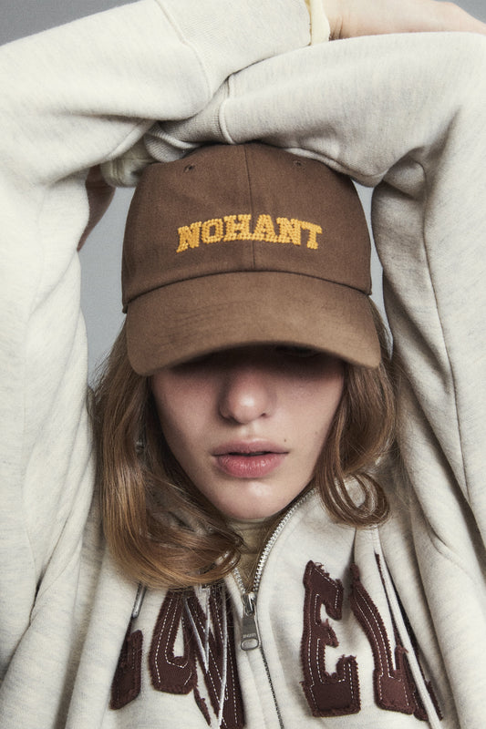 PIXEL LOGO BALL CAP BROWN(STANDARD FIT)