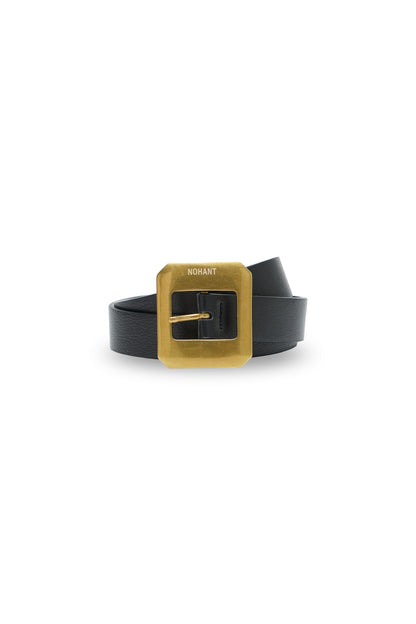 SQUARE BUCKLE LEATHER BELT-FRAME