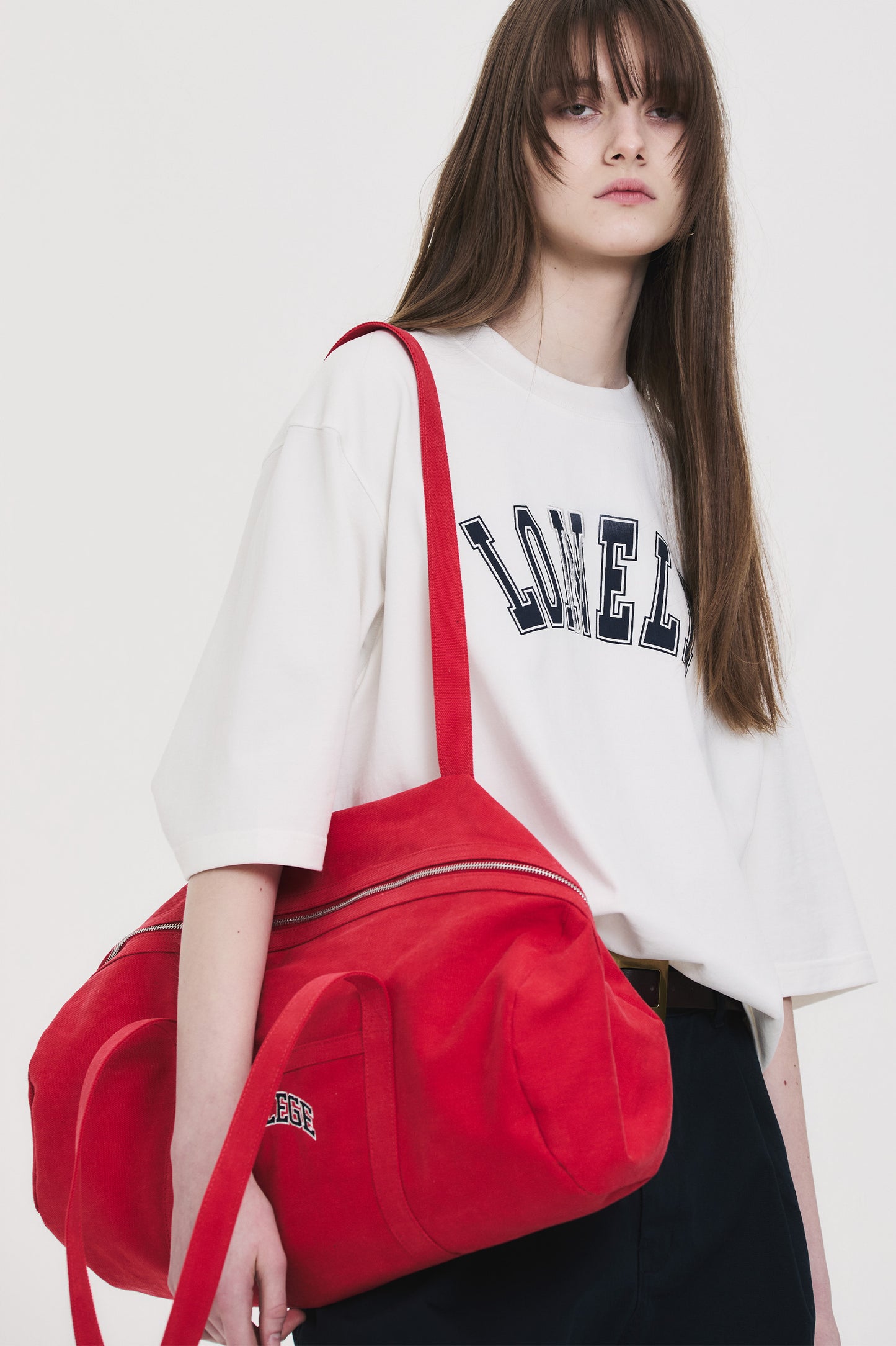 CANVAS DUFFEL BAG RED
