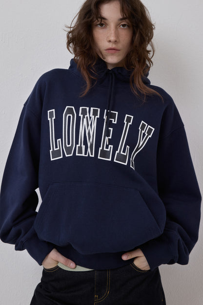 LONELY/LOVELY FLUFF HOODIE NAVY