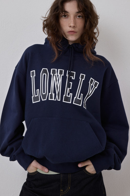 LONELY/LOVELY FLUFF HOODIE NAVY