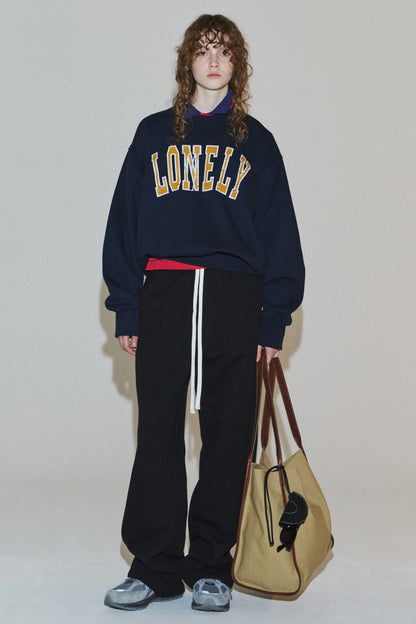 LONELY/LOVELY CRACK SWEATSHIRT NAVY
