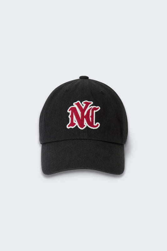 NYC FELT LOGO BALL CAP BLACK