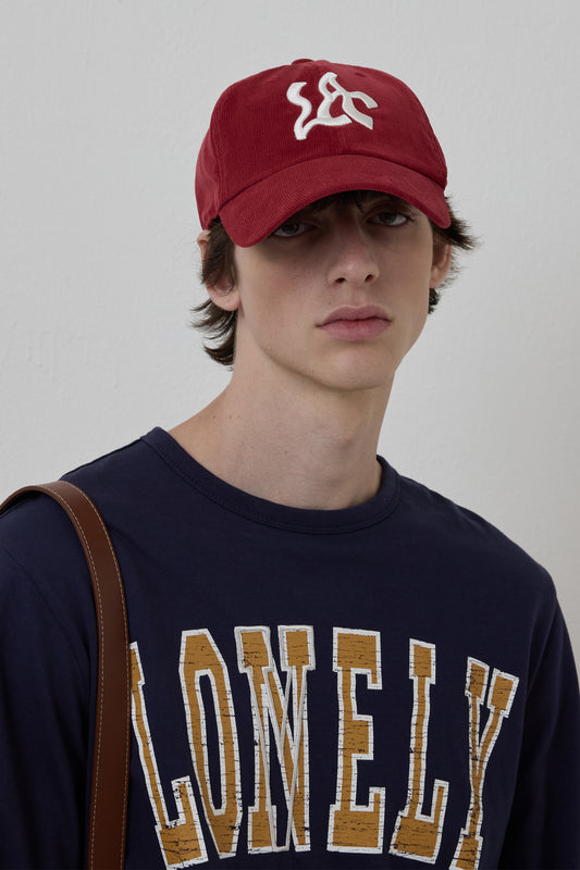 WAVE CITY LAX CORDUROY BALL CAP RED