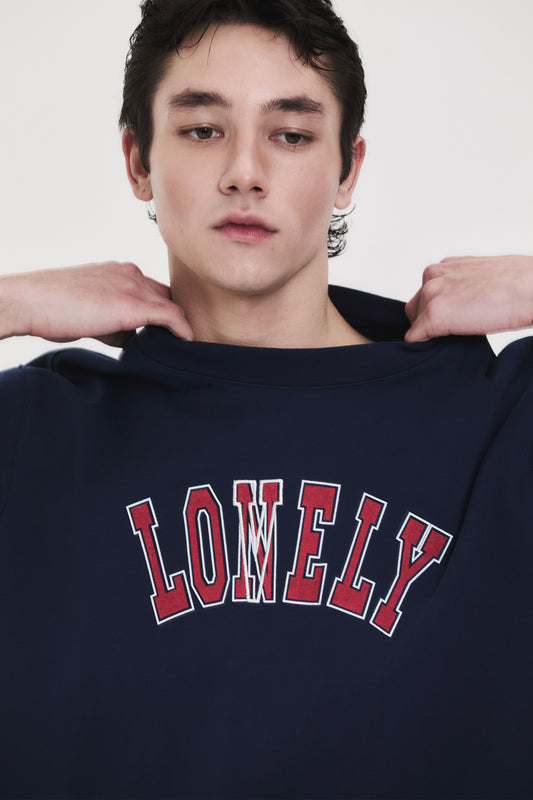 LONELY/LOVELY STRUCTURED T-SHIRT NAVY