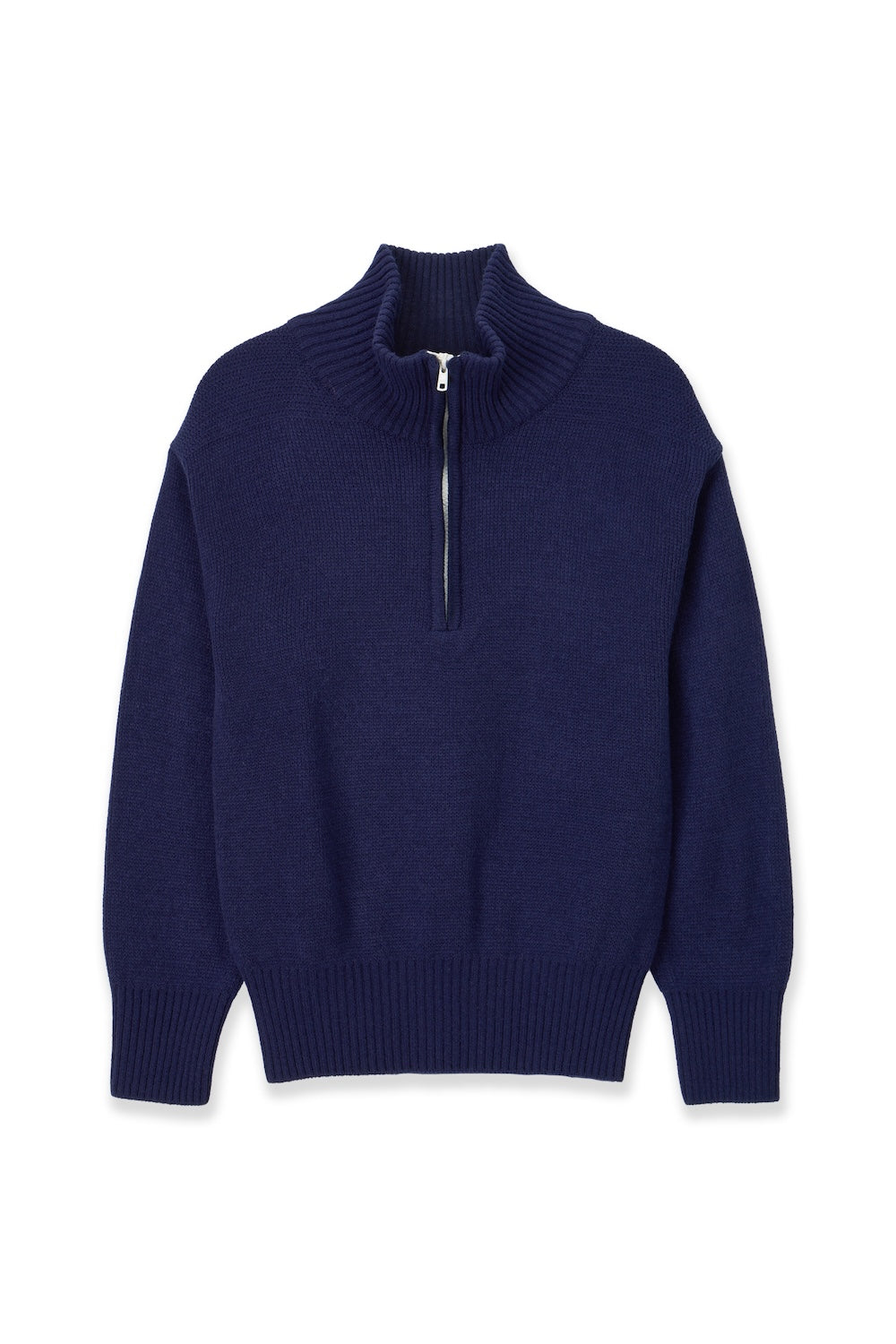 90's QUARTER-ZIP KNIT NAVY