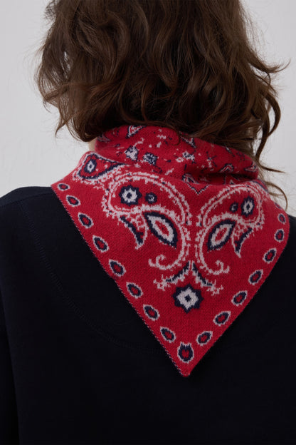 KNIT PAISLEY BANDANA