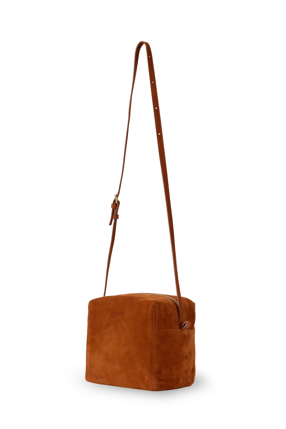 SUEDE PICNIC BAG CAMEL