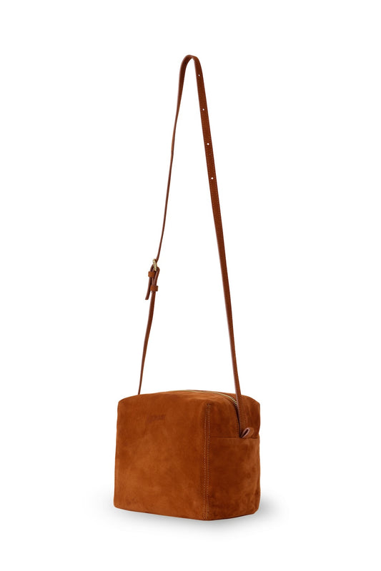 SUEDE PICNIC BAG CAMEL