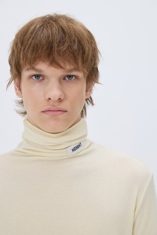 SOFT TURTLENECK T-SHIRT IVORY