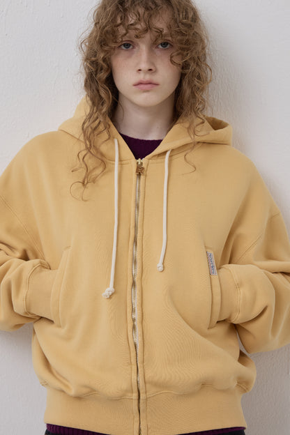 RETRO DAILY HOODIE ZIP-UP YELLOW(COMING SOON)