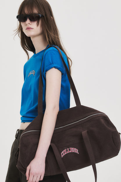 CANVAS DUFFEL BAG BROWN