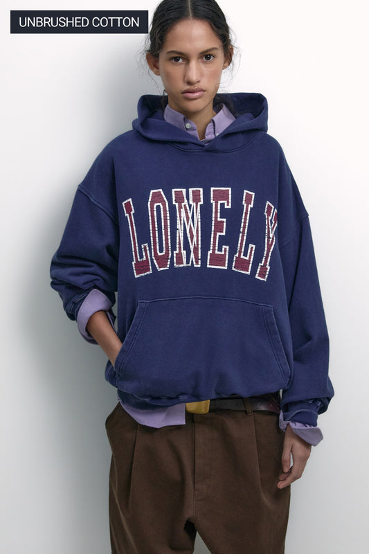 LONELY/LOVELY SALT WASHED HOODIE NAVY