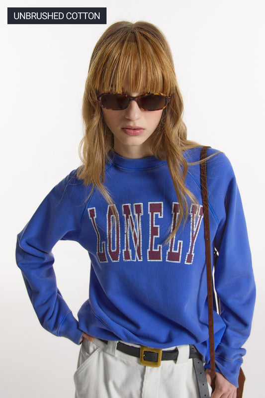 LONELY/LOVELY 90’s WASHED SWEATSHIRT BLUE