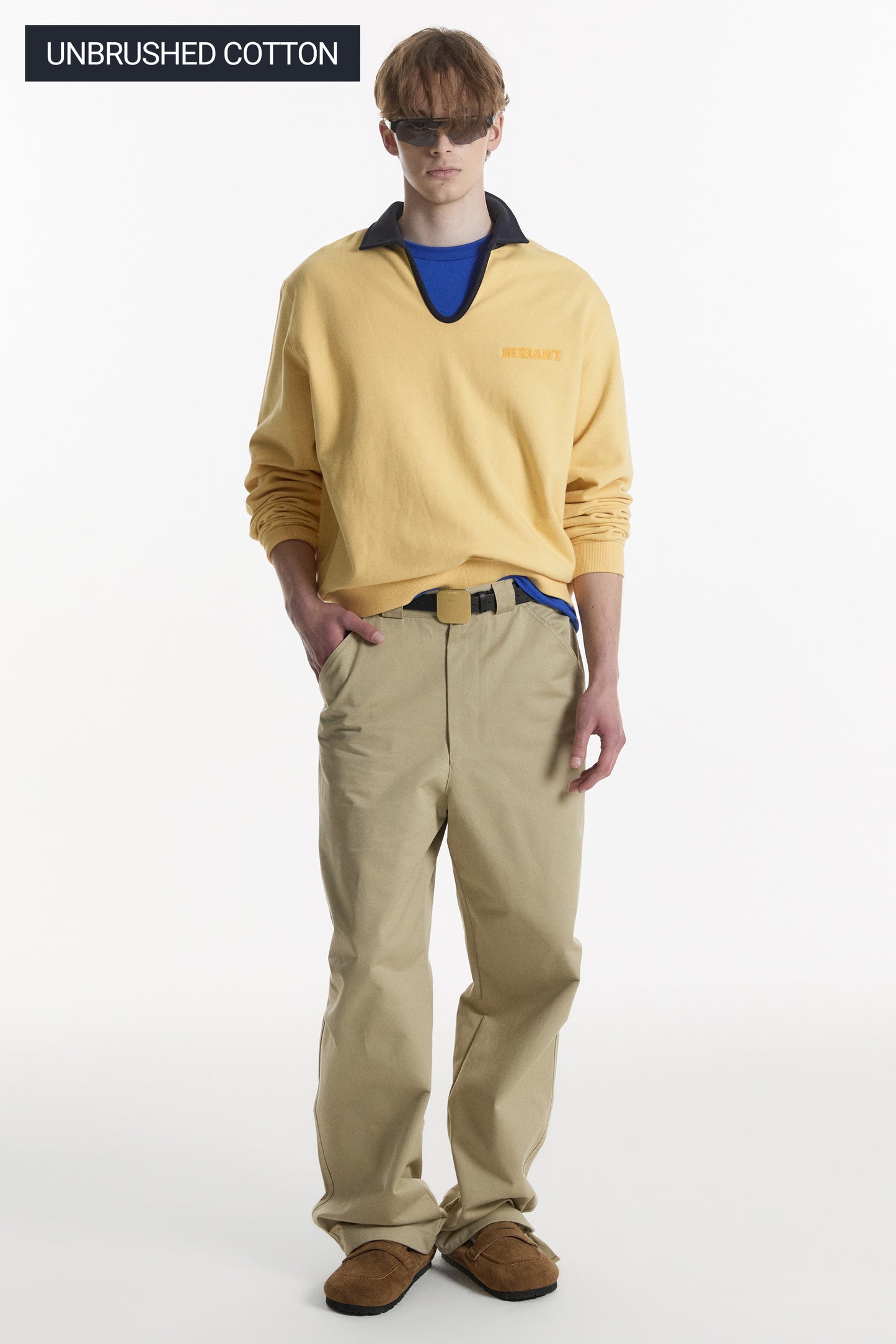 CLASSIC V-NECK SWEATSHIRT YELLOW
